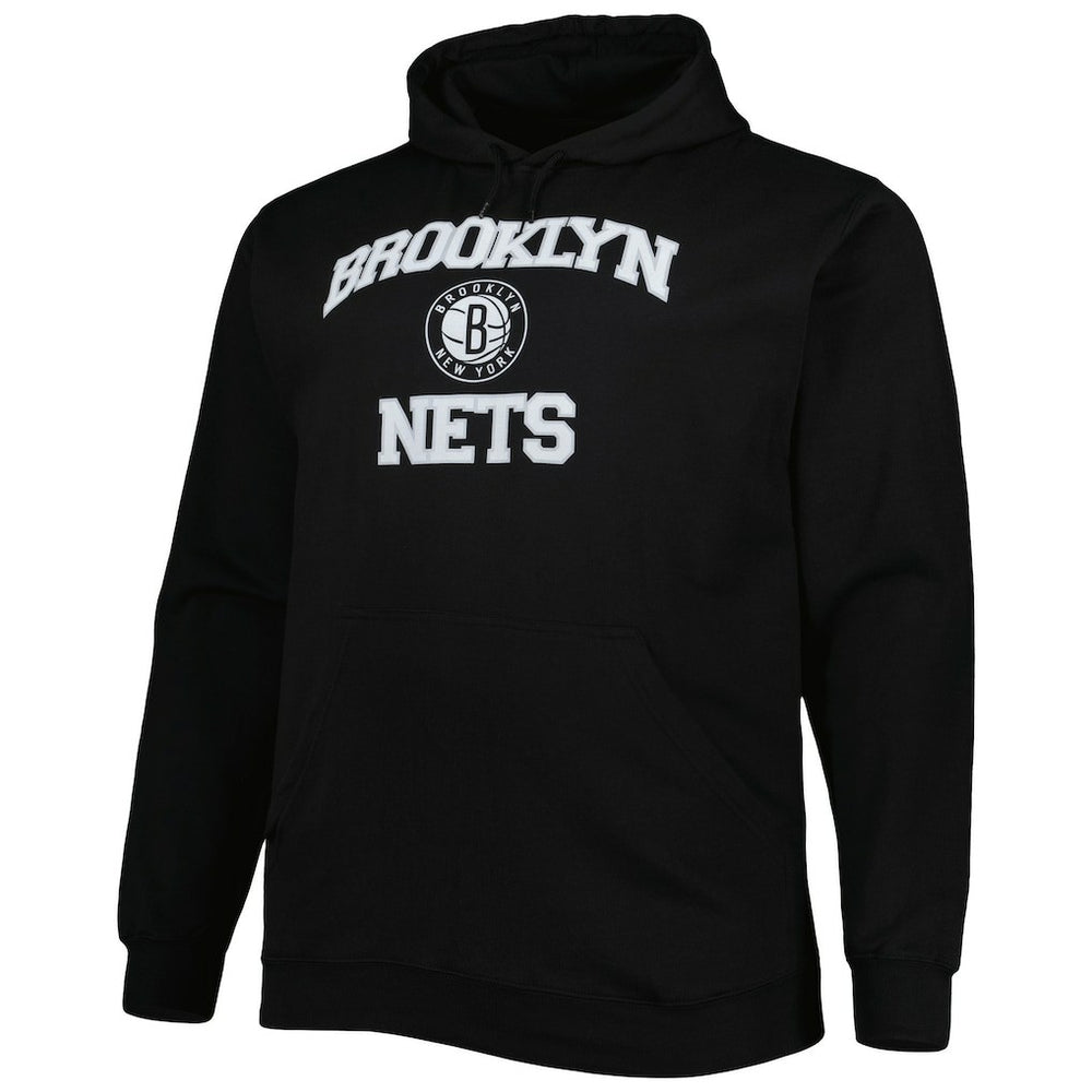 NBA - Brooklyn Nets Big & Tall Heart & Soul Pullover Hoodie - Black