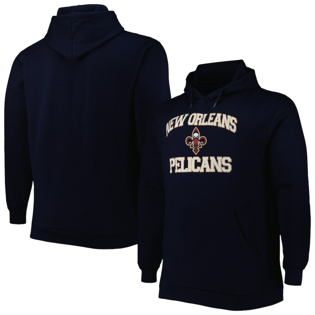 NBA - New Orleans Pelicans Big & Tall Heart & Soul Pullover Hoodie - Navy