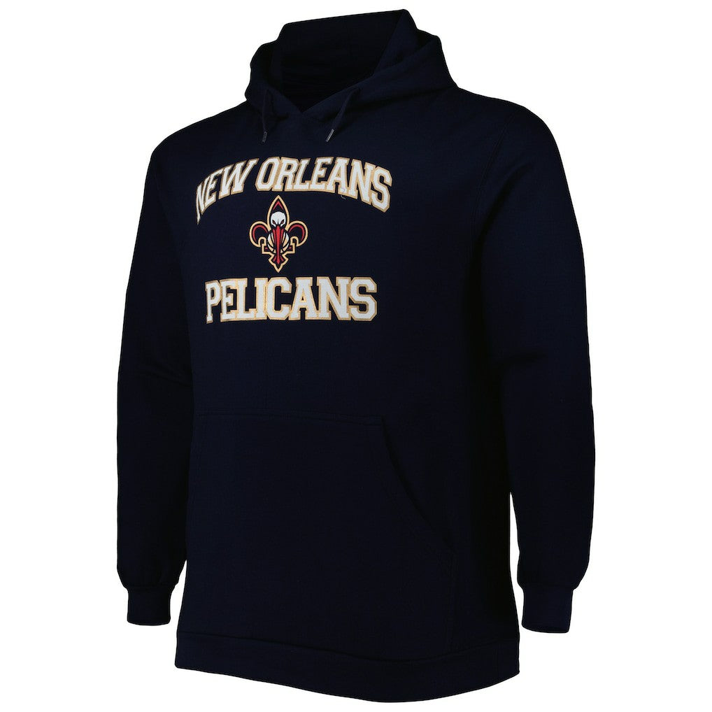 NBA - New Orleans Pelicans Big & Tall Heart & Soul Pullover Hoodie - Navy