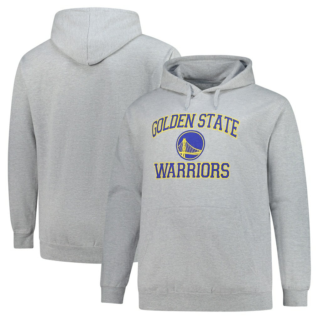 NBA - Golden State Warriors Big & Tall Heart & Soul Pullover Hoodie - Heathered Gray