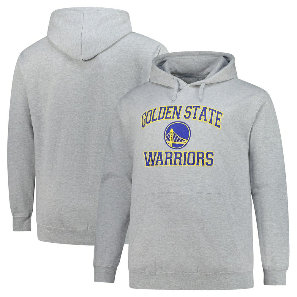 NBA - Golden State Warriors Big & Tall Heart & Soul Pullover Hoodie - Heathered Gray