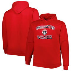 NBA - Washington Wizards Big & Tall Heart & Soul Pullover Hoodie - Red