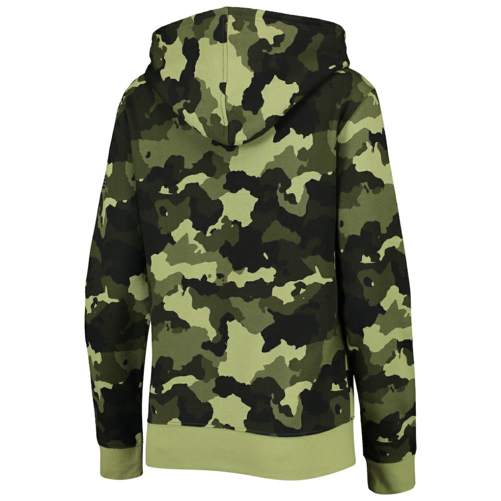 Chicago Cubs New Era Women's 2022 MLB Armed Forces Day Camo Full-Zip Hoodie discount