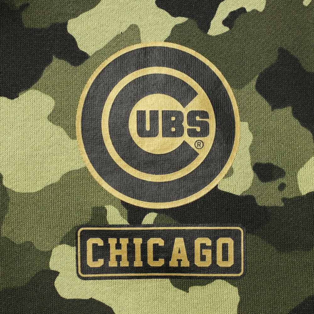 Chicago Cubs New Era Women's 2022 MLB Armed Forces Day Camo Full-Zip Hoodie discount