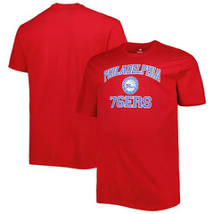 NBA - Philadelphia 76ers Big & Tall Heart & Soul T-Shirt - Red
