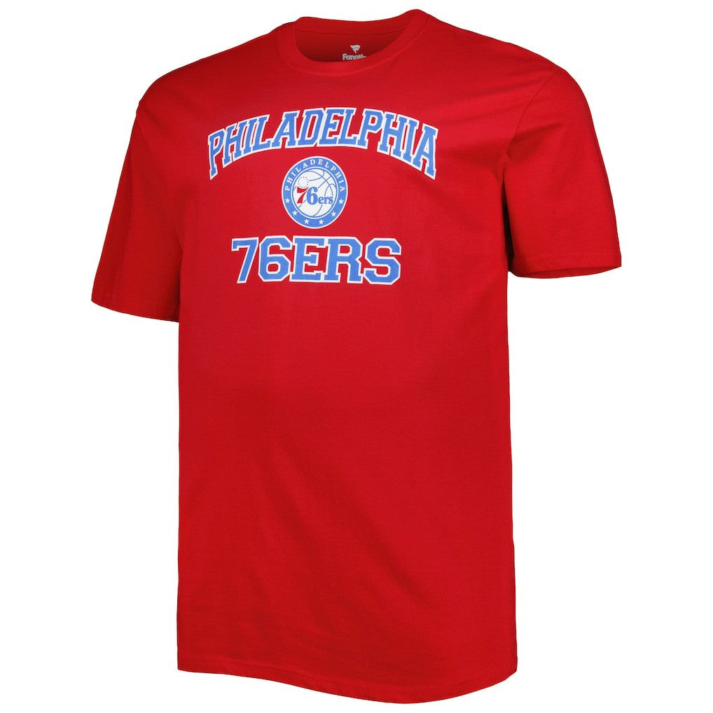 NBA - Philadelphia 76ers Big & Tall Heart & Soul T-Shirt - Red
