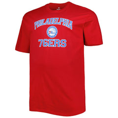 NBA - Philadelphia 76ers Big & Tall Heart & Soul T-Shirt - Red