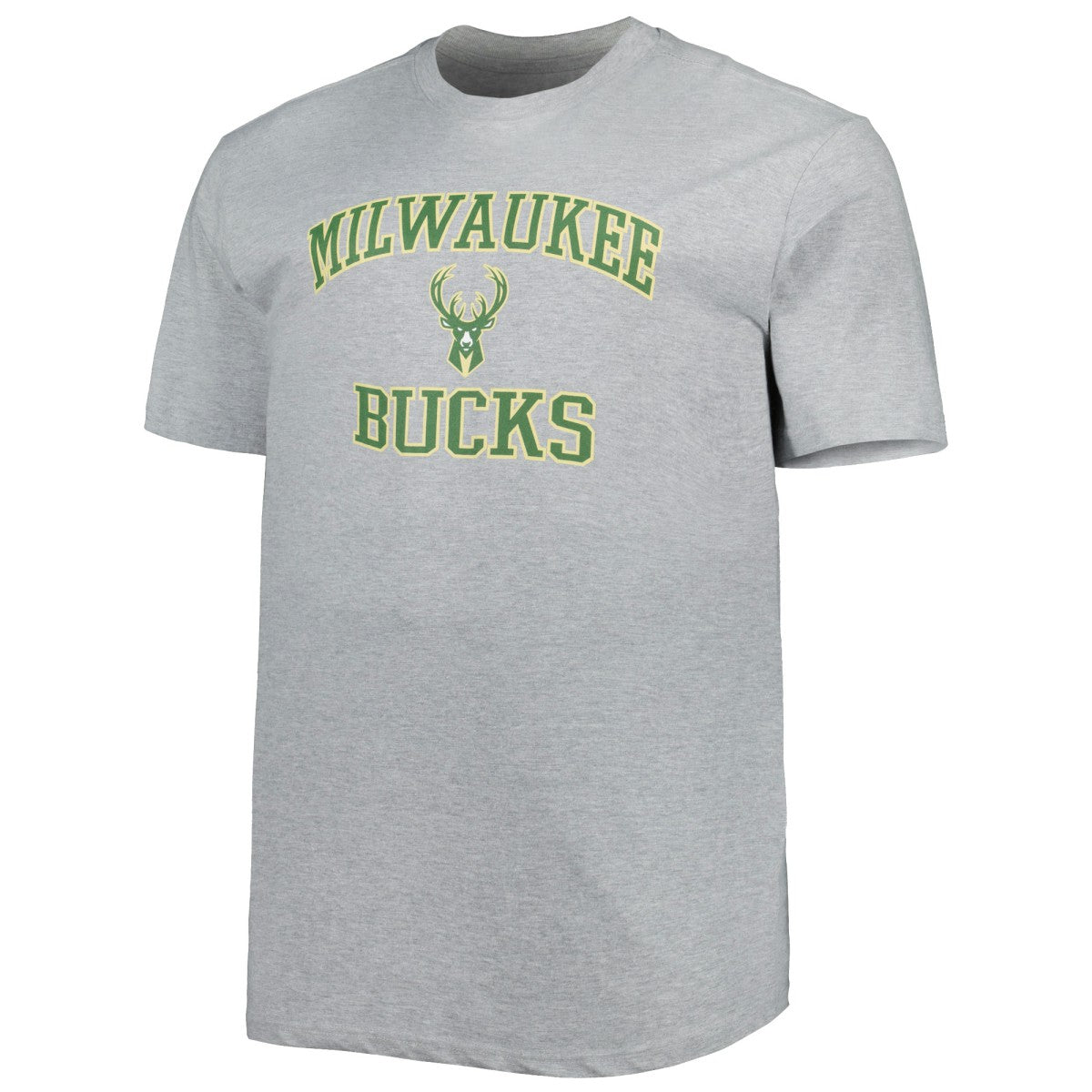 NBA - Milwaukee Bucks Big & Tall Heart & Soul T-Shirt - Heathered Gray