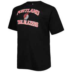 NBA - Portland Trail Blazers Big & Tall Heart & Soul T-Shirt - Black