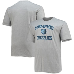 NBA - Memphis Grizzlies Big & Tall Heart & Soul T-Shirt - Heathered Gray