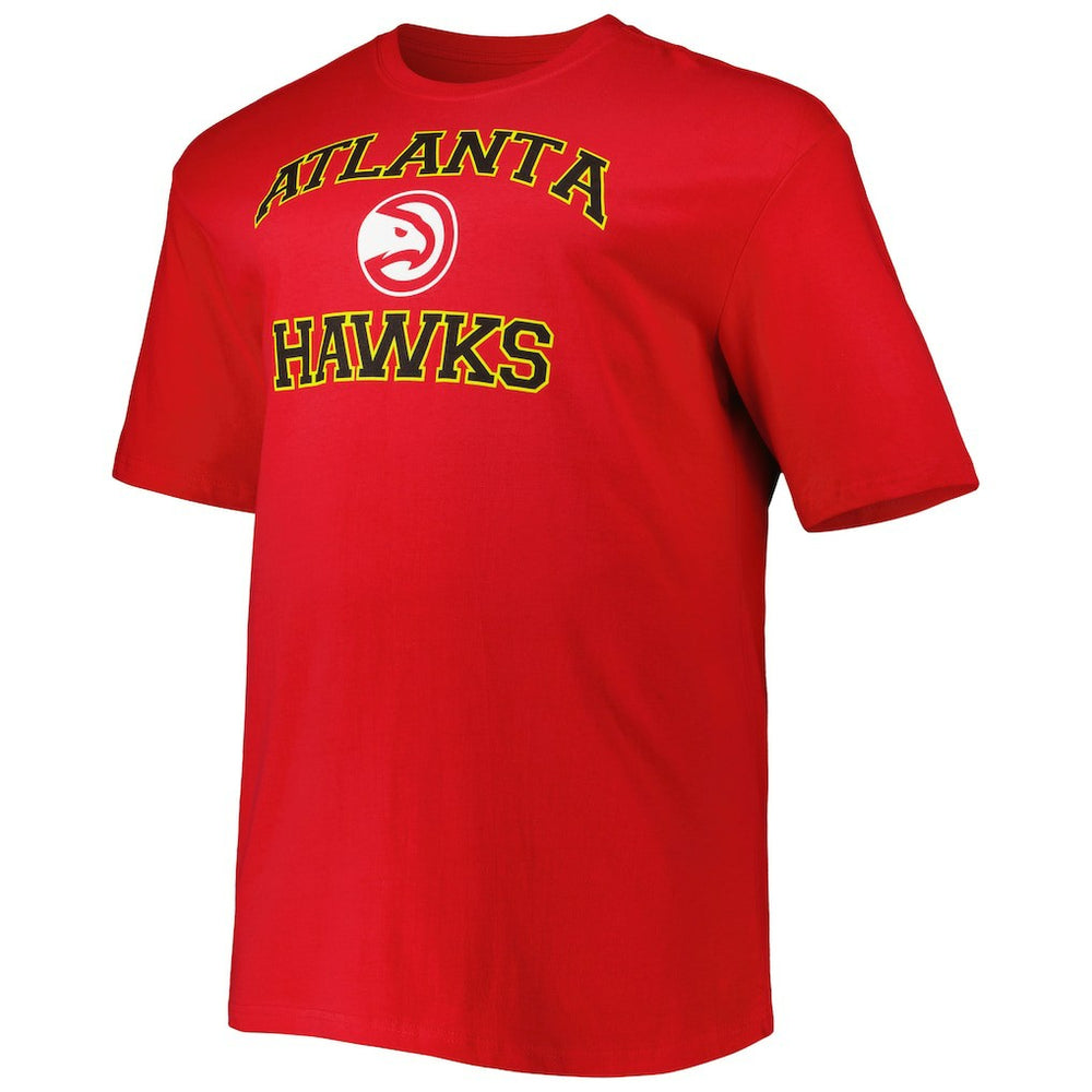 NBA - Atlanta Hawks Big & Tall Heart & Soul T-Shirt - Red