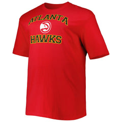 NBA - Atlanta Hawks Big & Tall Heart & Soul T-Shirt - Red