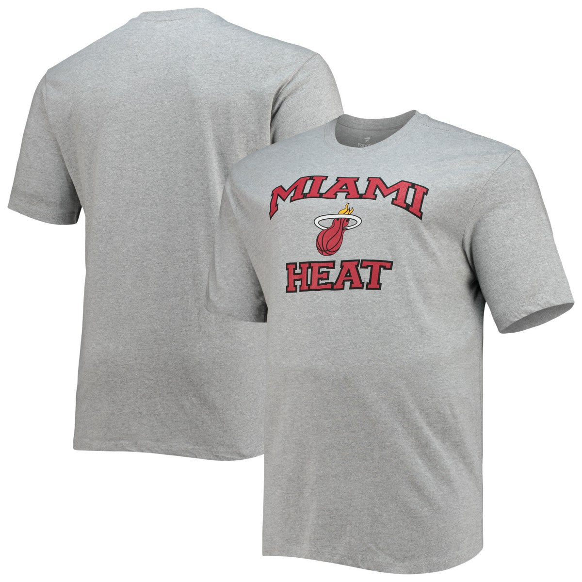 NBA - Miami Heat Big & Tall Heart & Soul T-Shirt - Heathered Gray