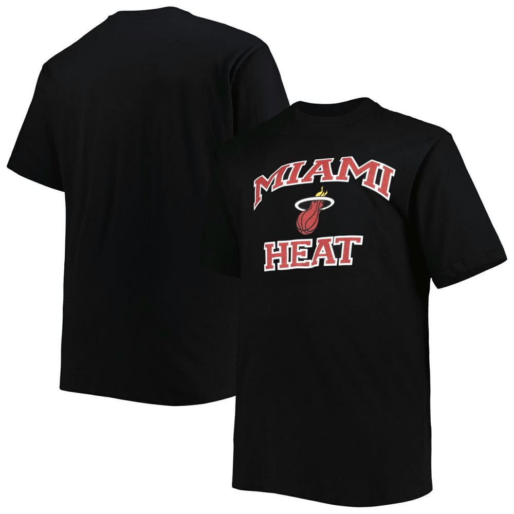 NBA - Miami Heat Big & Tall Heart & Soul T-Shirt - Black