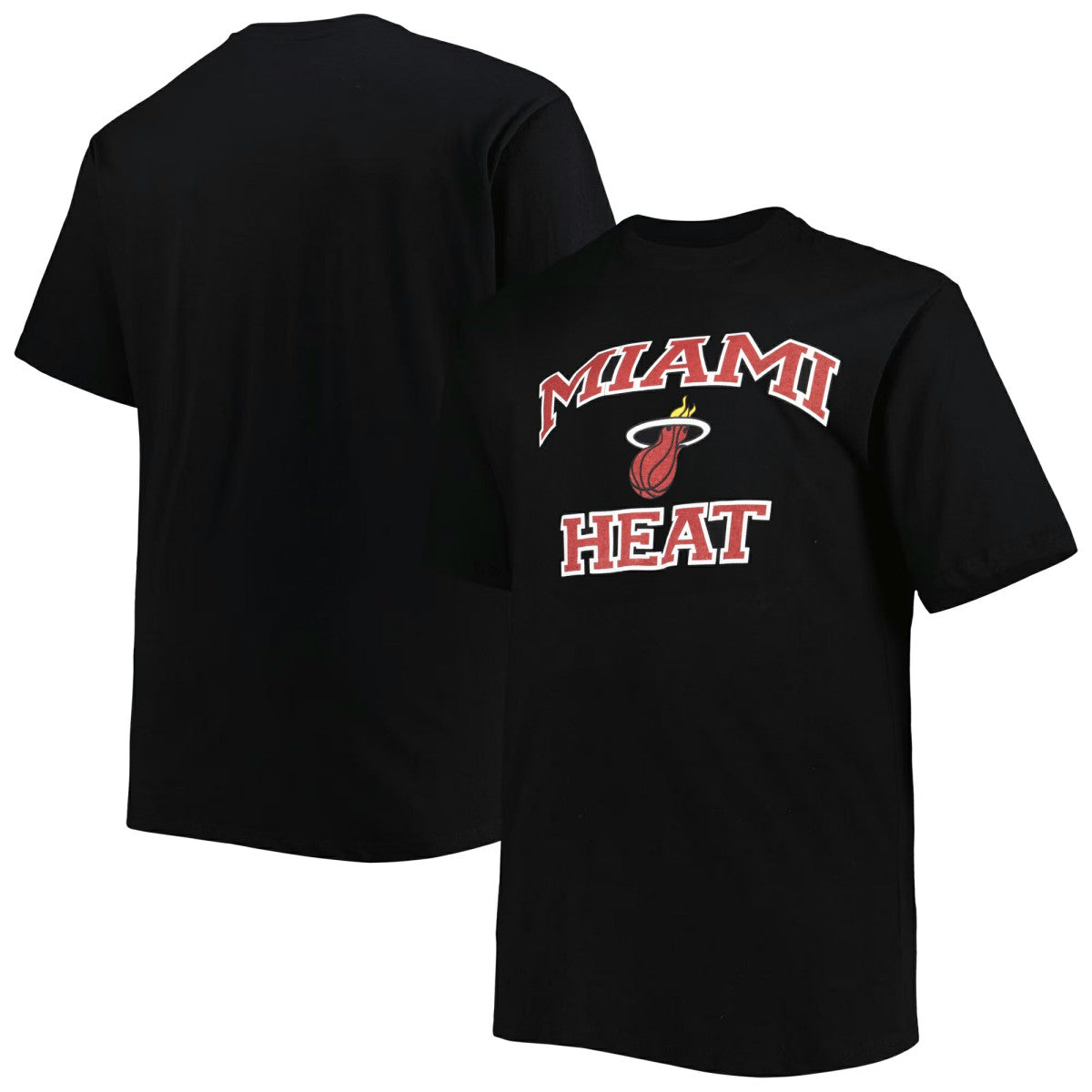 NBA - Miami Heat Big & Tall Heart & Soul T-Shirt - Black
