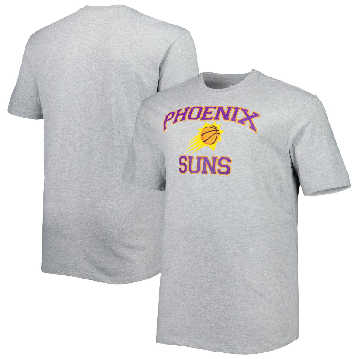 NBA - Phoenix Suns Big & Tall Heart & Soul T-Shirt - Heathered Gray