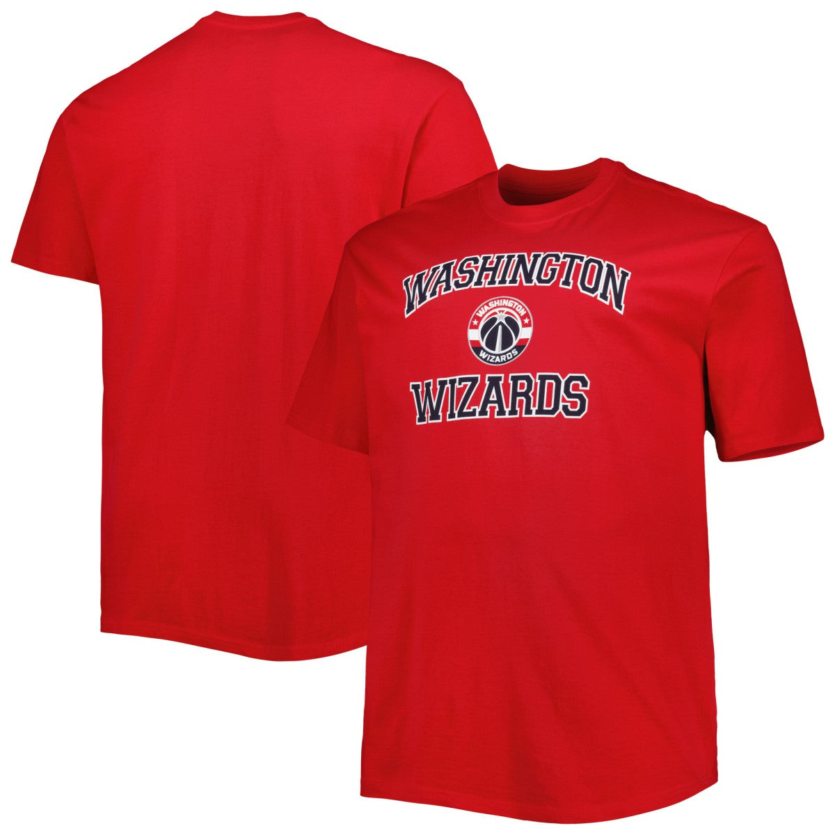 NBA - Washington Wizards Big & Tall Heart & Soul T-Shirt - Red