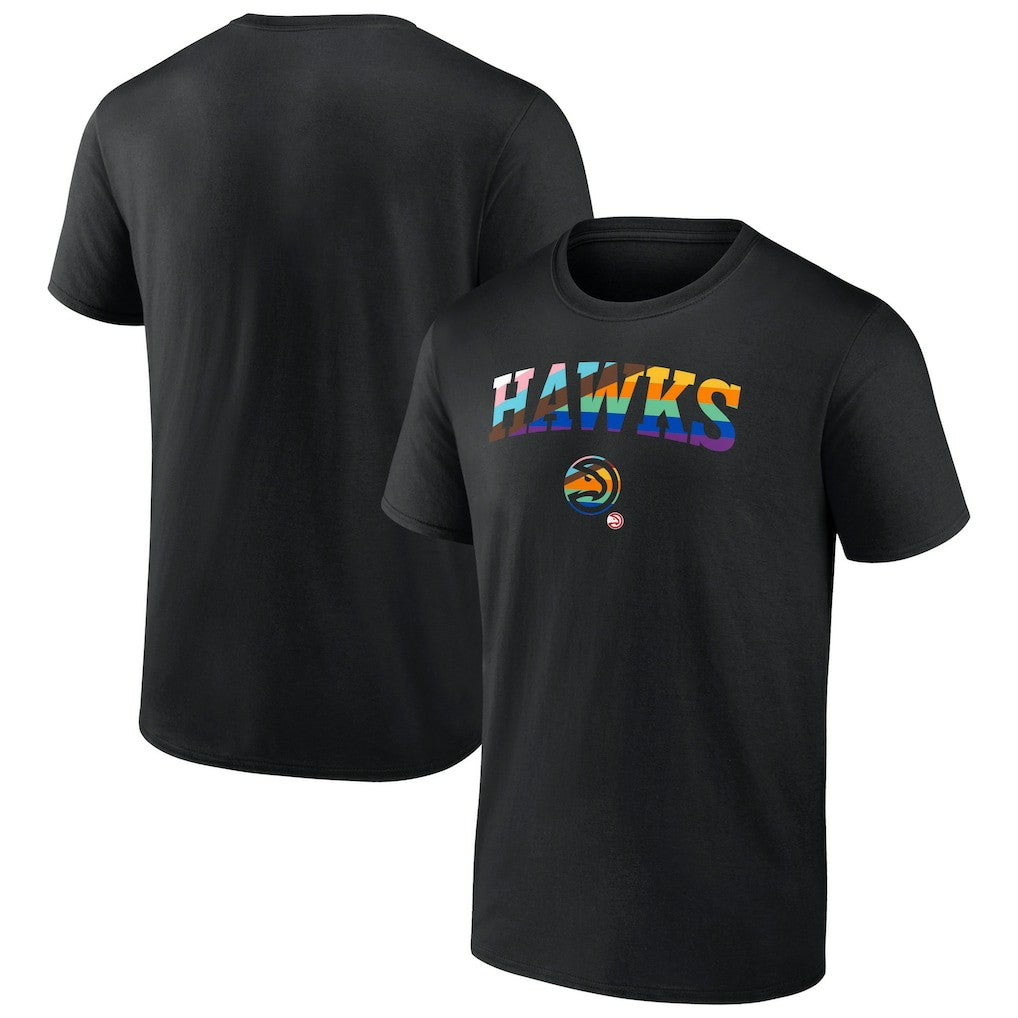 NBA - Atlanta Hawks Logo Pride T-Shirt - Black