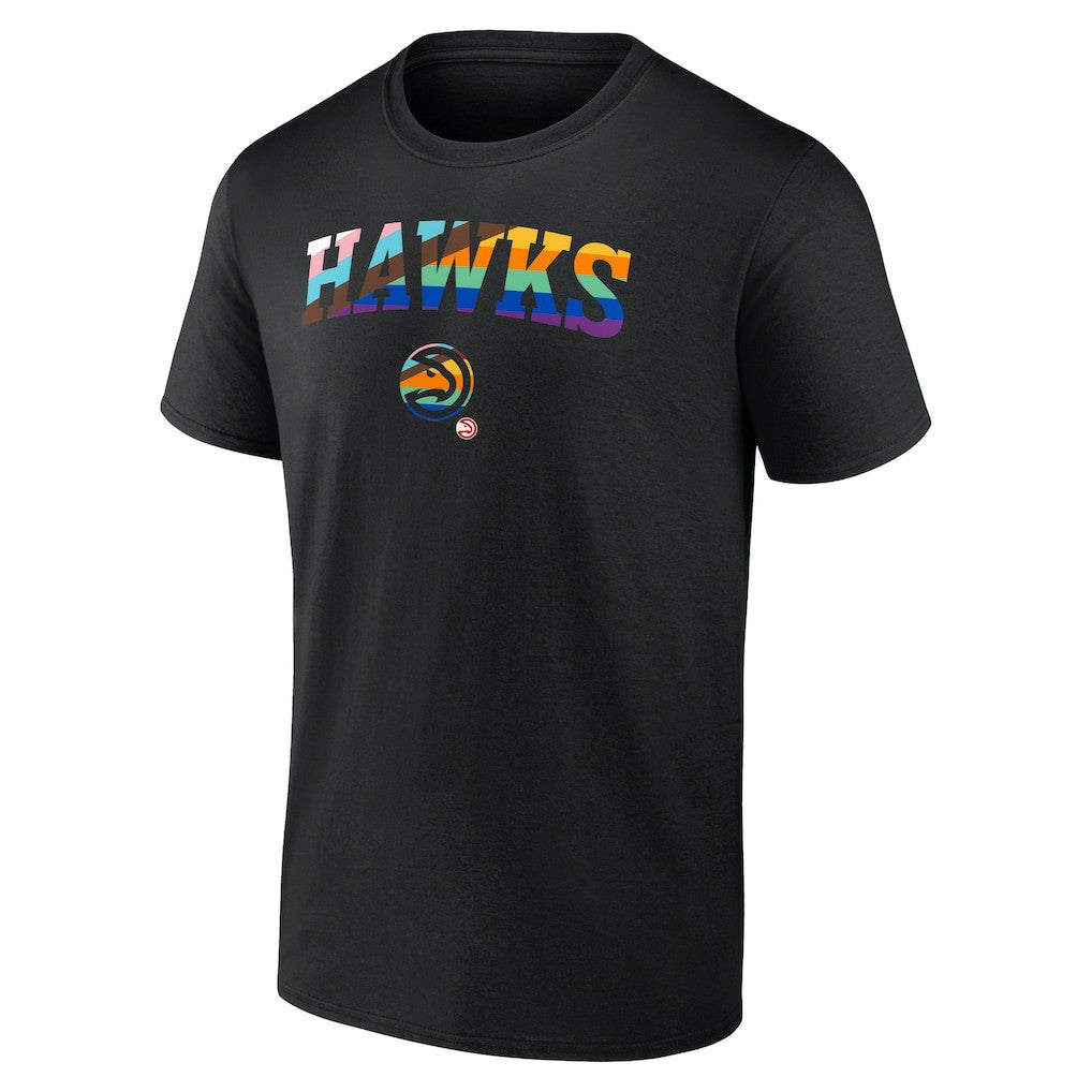 NBA - Atlanta Hawks Logo Pride T-Shirt - Black