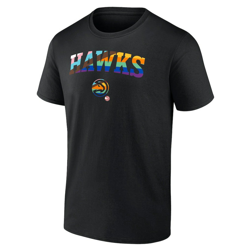 NBA - Atlanta Hawks Logo Pride T-Shirt - Black