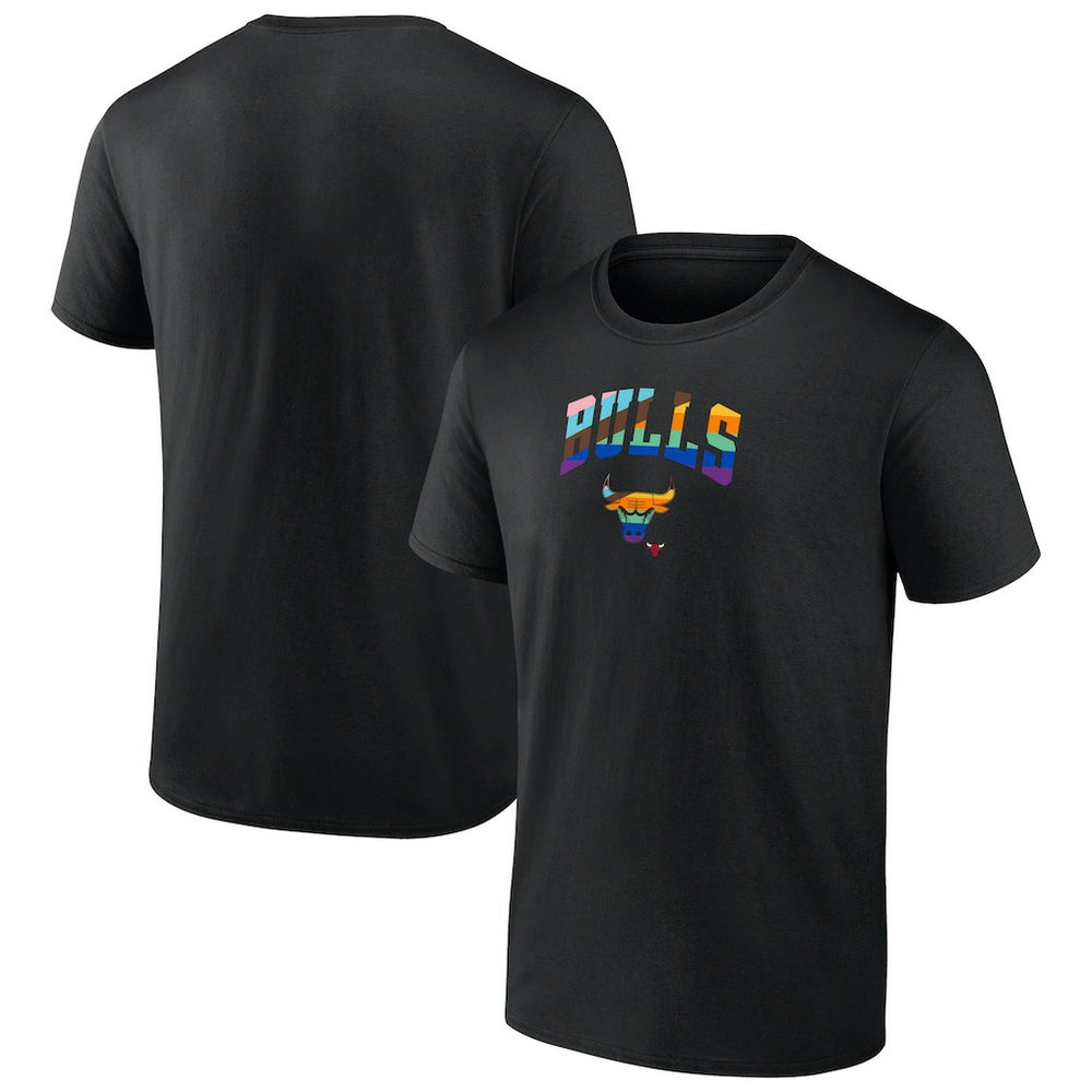 NBA - Chicago Bulls Logo Pride T-Shirt - Black