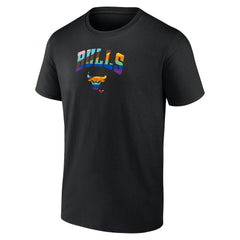 NBA - Chicago Bulls Logo Pride T-Shirt - Black