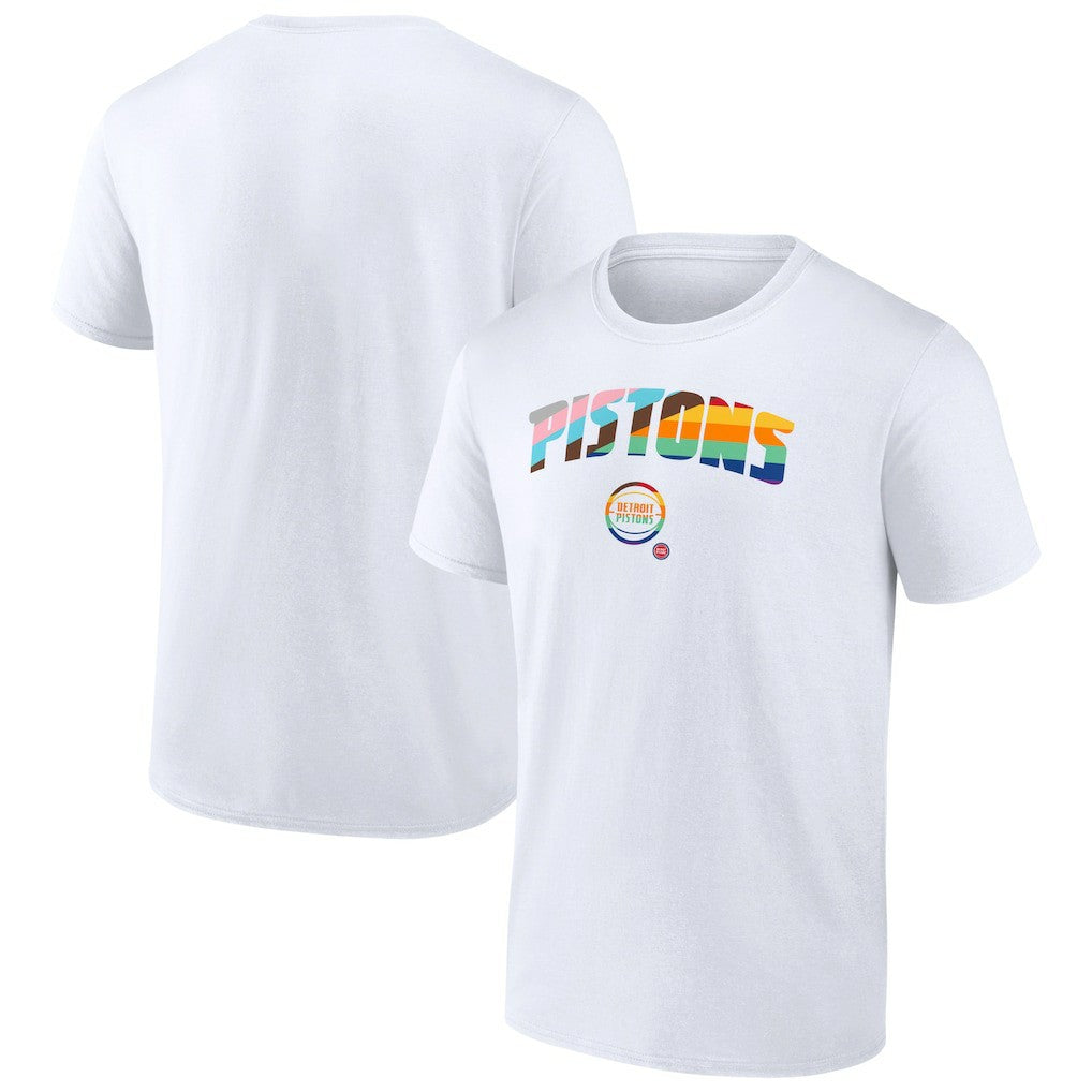 NBA - Detroit Pistons Pride T-Shirt - White