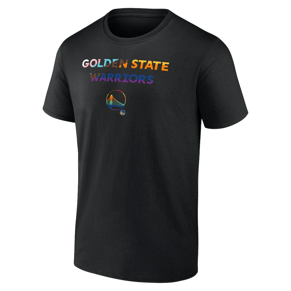 NBA - Golden State Warriors Logo Pride T-Shirt - Black