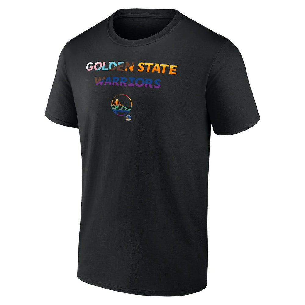 NBA - Golden State Warriors Logo Pride T-Shirt - Black
