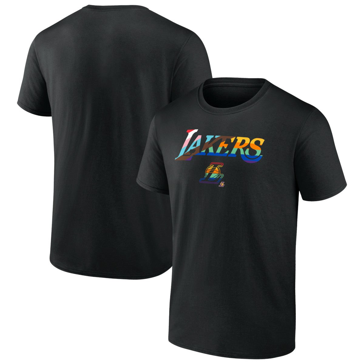 NBA - Los Angeles Lakers Logo Pride T-Shirt - Black