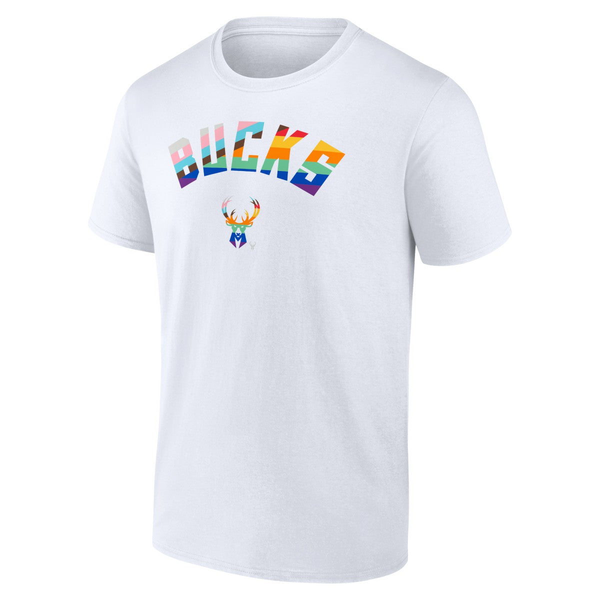 NBA - Milwaukee Bucks Pride T-Shirt - White