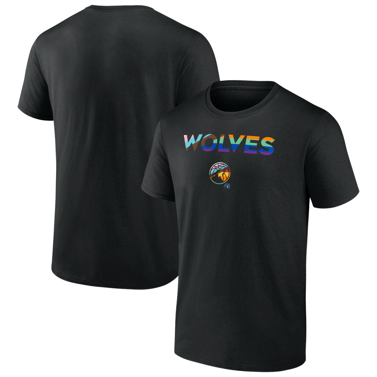 NBA - Minnesota Timberwolves Pride T-Shirt - Black