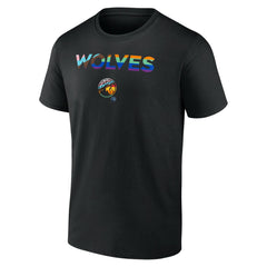 NBA - Minnesota Timberwolves Pride T-Shirt - Black