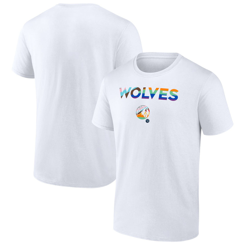 NBA - Minnesota Timberwolves Pride T-Shirt - White