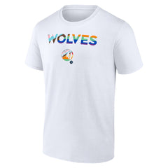 NBA - Minnesota Timberwolves Pride T-Shirt - White