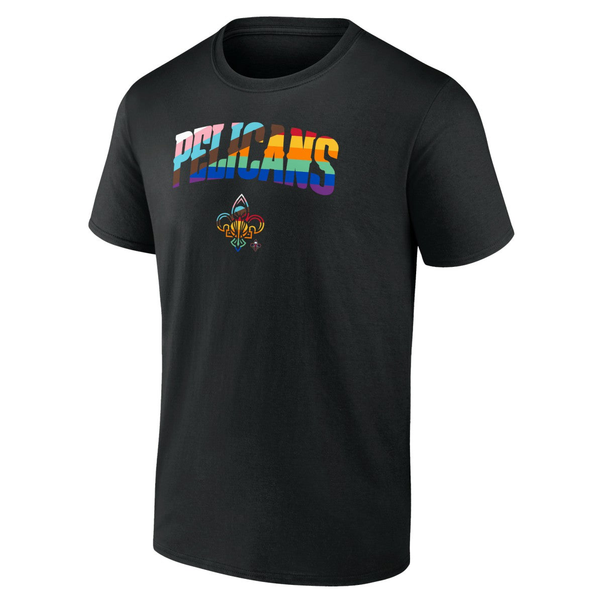 NBA - New Orleans Pelicans Logo Pride T-Shirt - Black