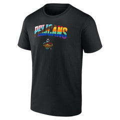 NBA - New Orleans Pelicans Logo Pride T-Shirt - Black