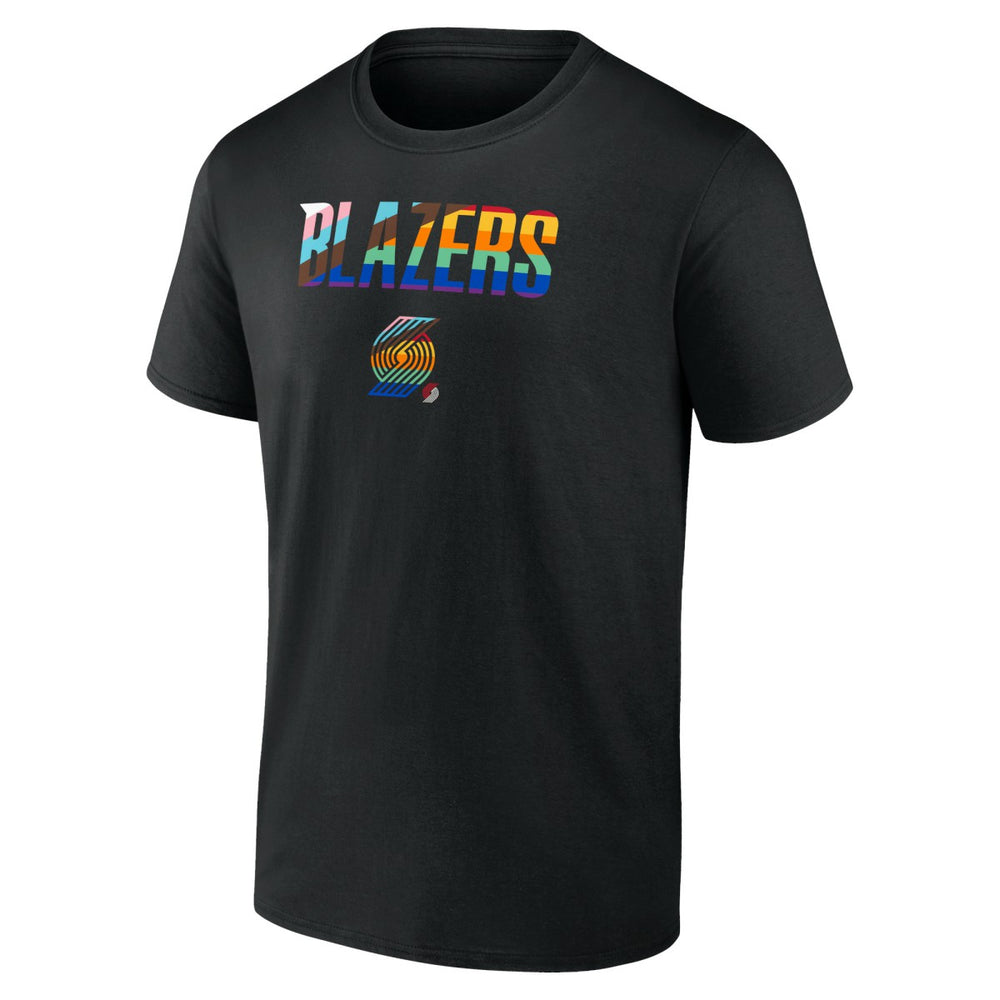 NBA - Portland Trail Blazers Pride T-Shirt - Black