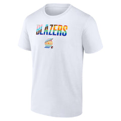 NBA - Portland Trail Blazers Pride T-Shirt - White