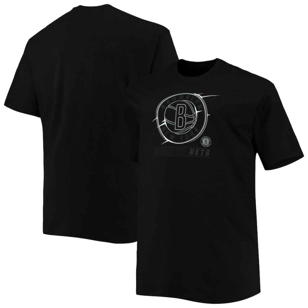 NBA - Brooklyn Nets Big & Tall Pop T-Shirt - Black
