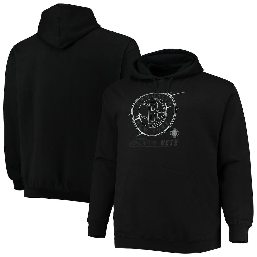 NBA - Brooklyn Nets Big & Tall Pop Pullover Hoodie - Black