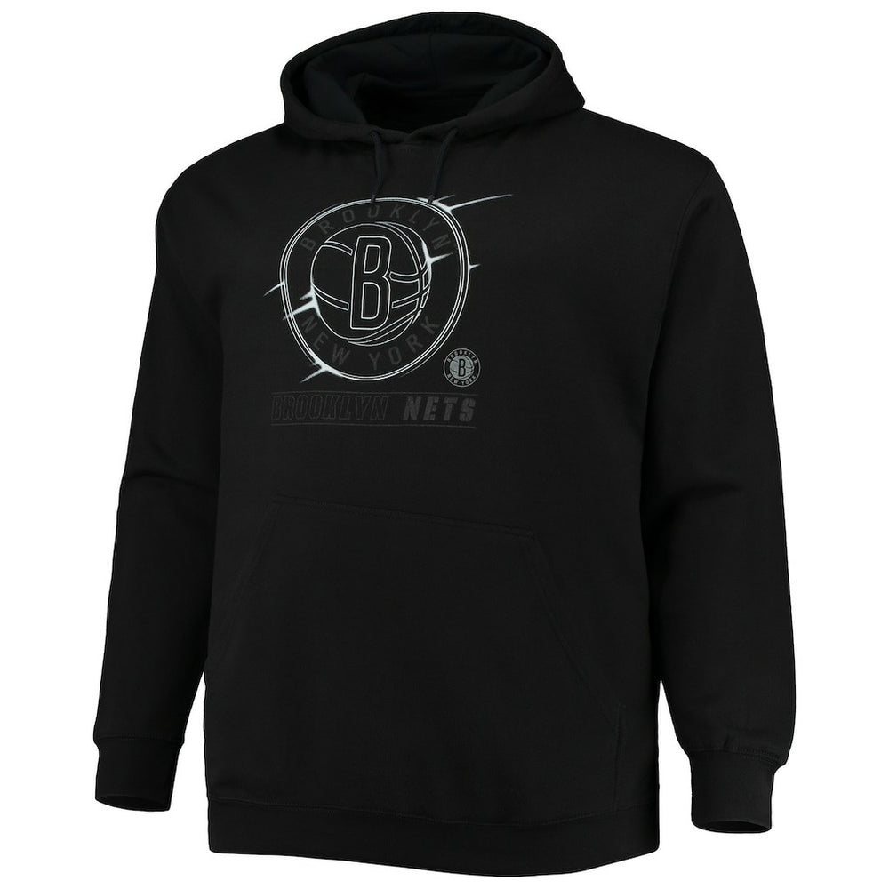 NBA - Brooklyn Nets Big & Tall Pop Pullover Hoodie - Black