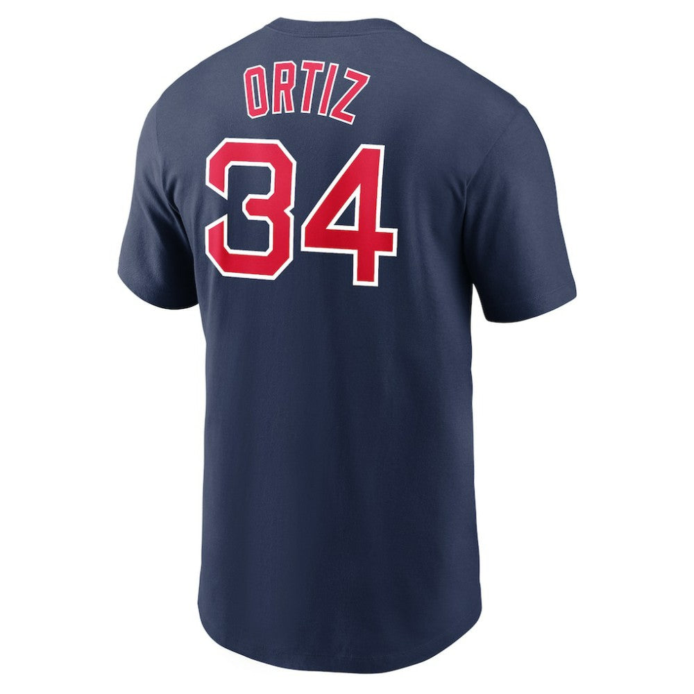 David Ortiz Boston Red Sox Nike Name & Number Logo T-Shirt Clearance
