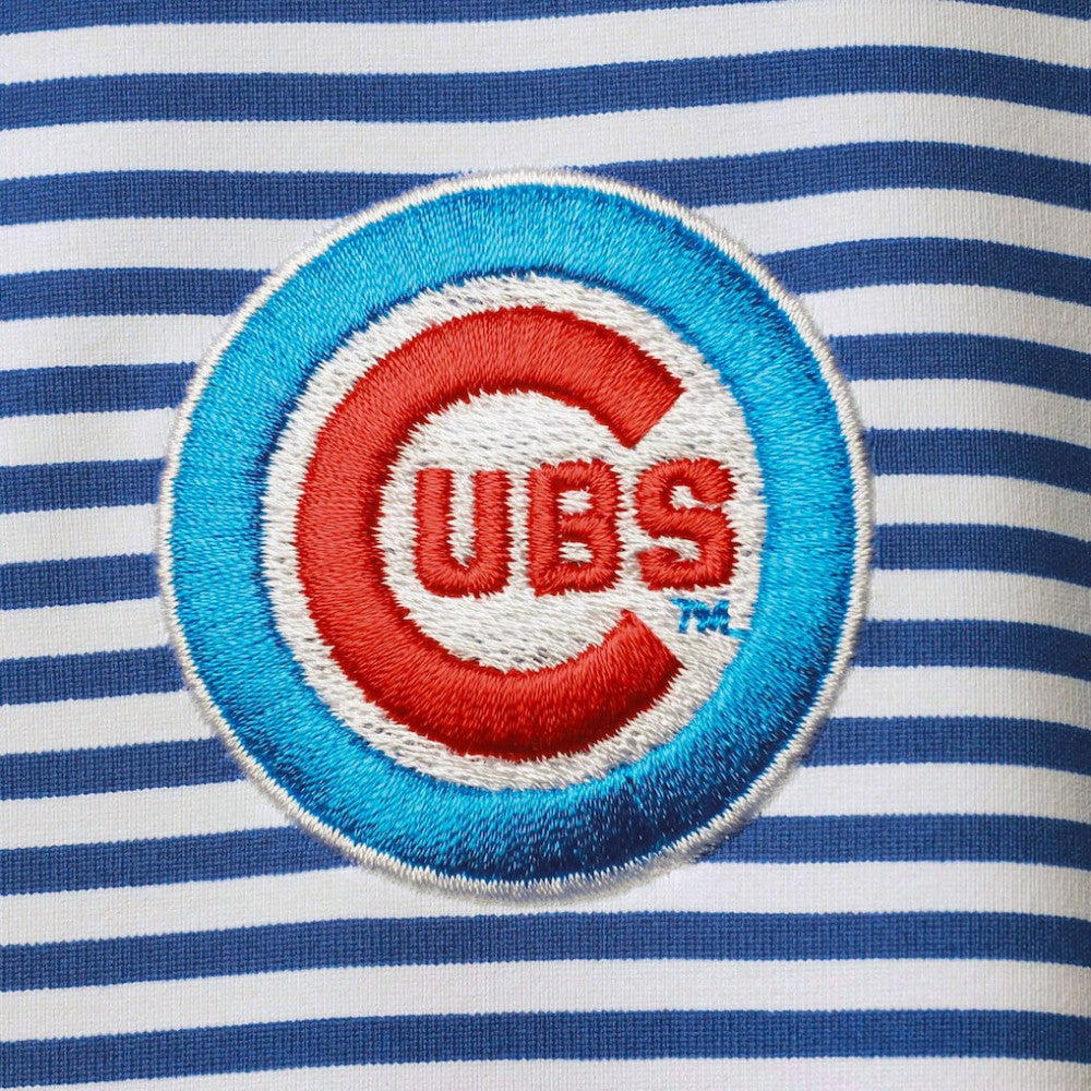 Chicago Cubs Tommy Bahama Women's Aubrey Stripe Block IslandZone Half-Zip Jacket discount