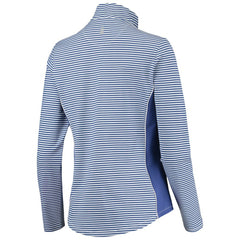 Chicago Cubs Tommy Bahama Women's Aubrey Stripe Block IslandZone Half-Zip Jacket discount