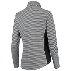 Cleveland Guardians Tommy Bahama Women's Aubrey Stripe Block IslandZone Half-Zip Jacket On Sale