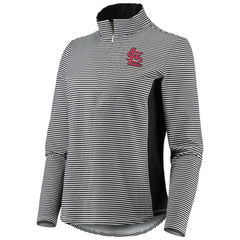 St. Louis Cardinals Tommy Bahama Women's Aubrey Stripe Block IslandZone Half-Zip Jacket Online