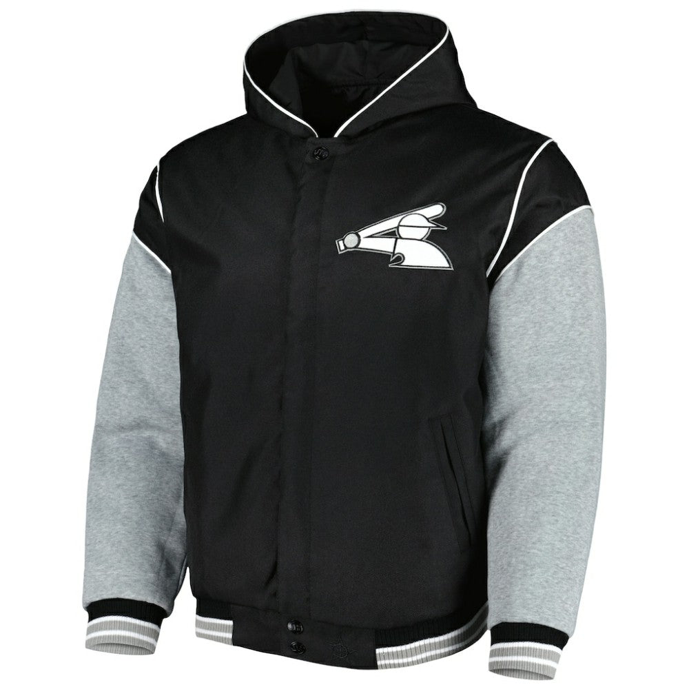 Chicago White Sox JH Design Reversible Fleece Full-Snap Hoodie Jacket Lifestyle