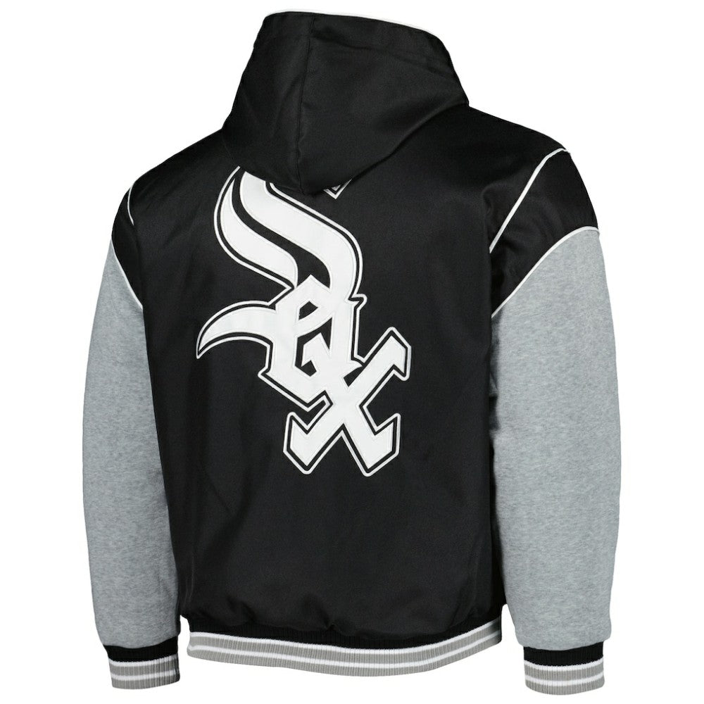 Chicago White Sox JH Design Reversible Fleece Full-Snap Hoodie Jacket Lifestyle