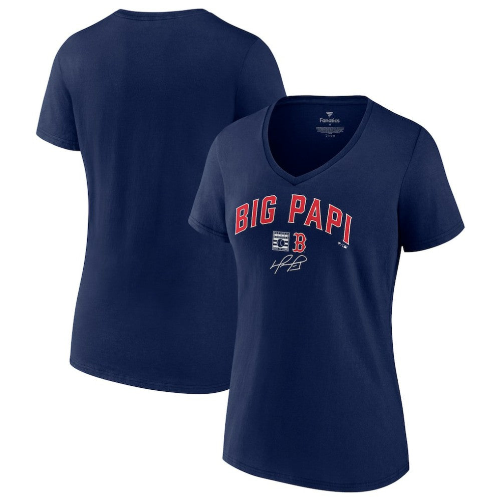 David Ortiz Boston Red Sox Fanatics Women's Big Papi Graphic V-Neck T-Shirt for sale
